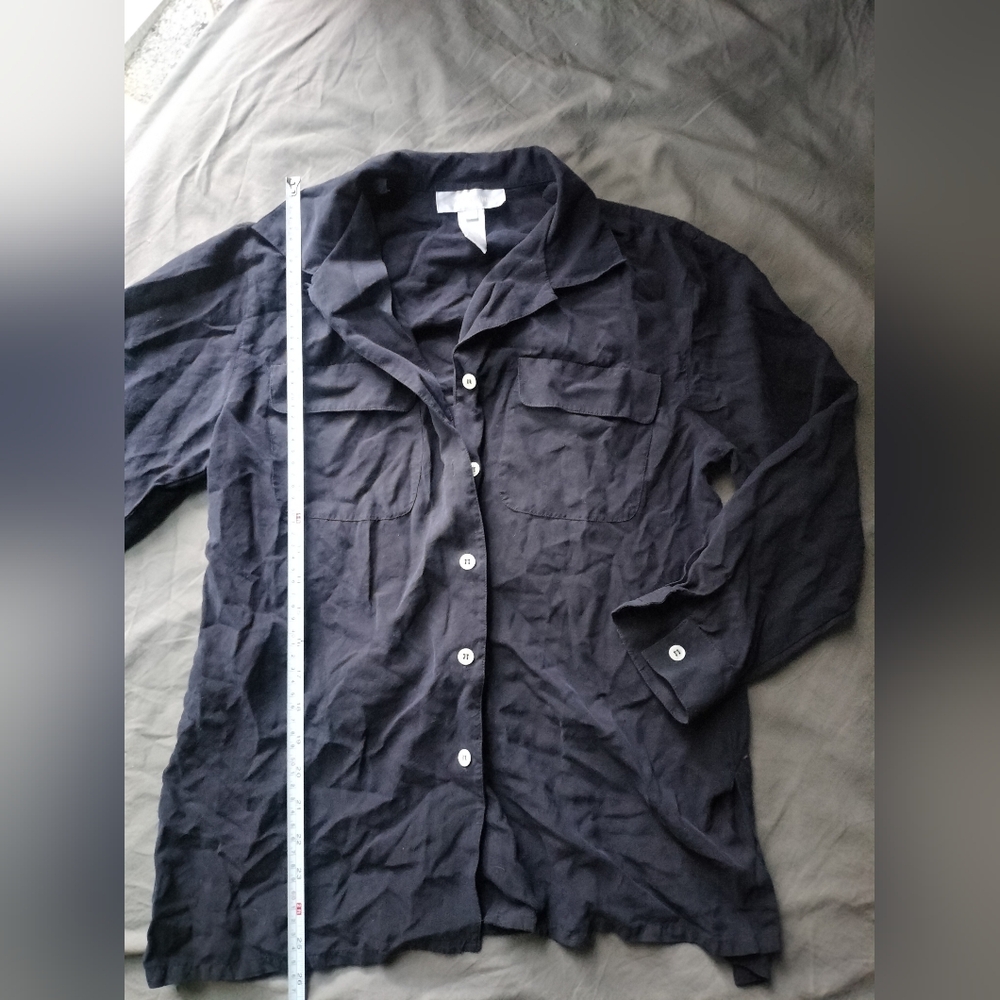 Vintage 100% Silk Button Down Shirt